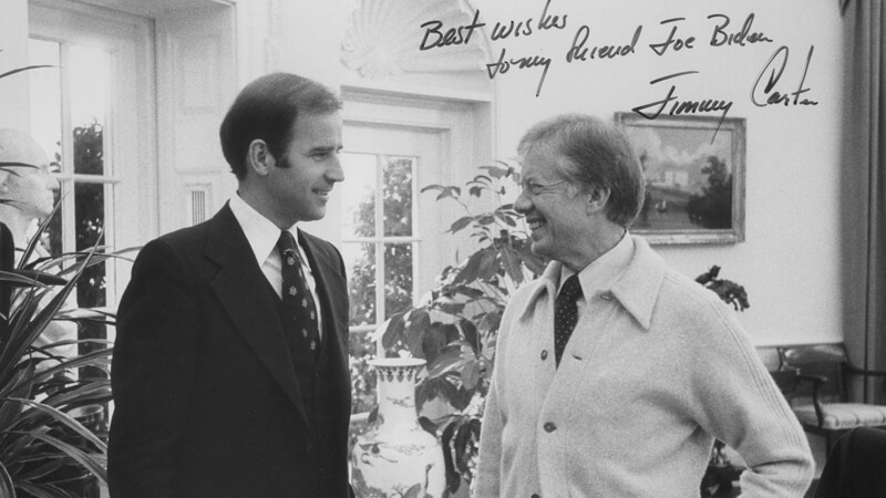 Joe Biden and Jimmy Carter